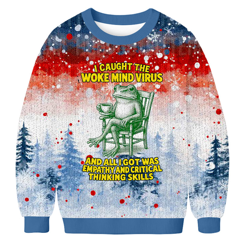 I've Been Infected With The Awakening Christmas Ugly Sweater Christmas Clothing Xmas Gift Ideas