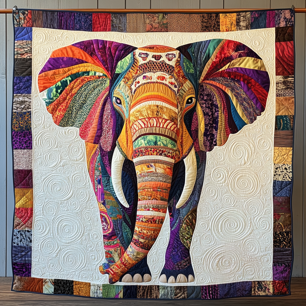 Ivory Majesty Quilted Blanket Elephant Gifts For Her