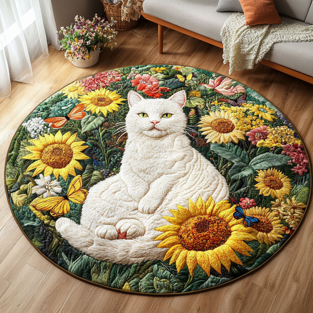 Ivory Quilted Round Mat Entryway Design Ideas Things To Get Your Cat For Christmas