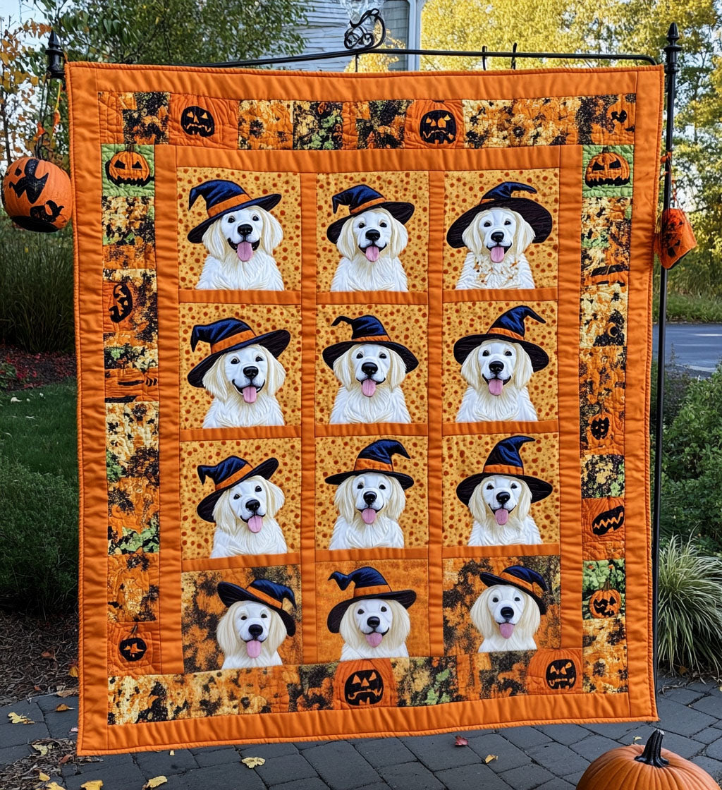 Ivory Retriever Quilted Blanket Gifts For Golden Retriever Lovers