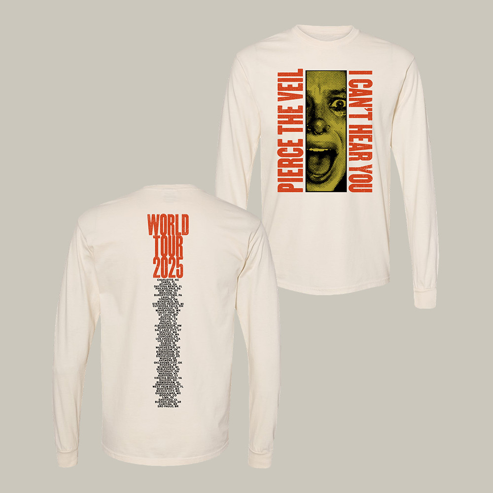 Ivory Screamblocks Pierce The Veil Long Sleeve Shirt Rock Music Apparel Present For Pierce The Veil Fans