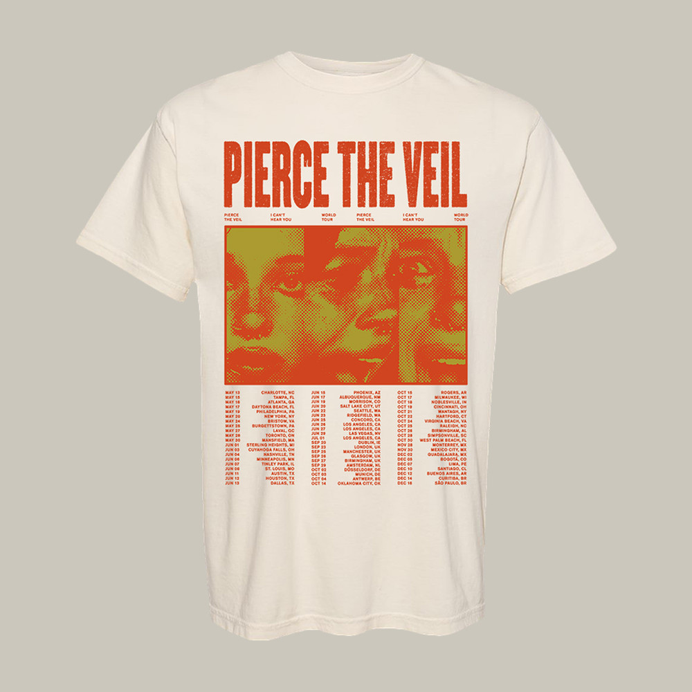 Ivory Screamblocks Pierce The Veil T-Shirt Music Fan Merch Cool Gift For Pierce The Veil Lover
