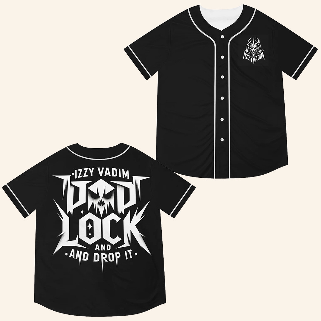 Izzy Vadim Baseball Jersey Pop Lock And Drop It Jersey Izzy Vadim Merch Music Lovers Gifts Izzy Vadim Baseball Jersey Pop Lock And Drop It Jersey Izzy Vadim Merch Music Lovers Gifts