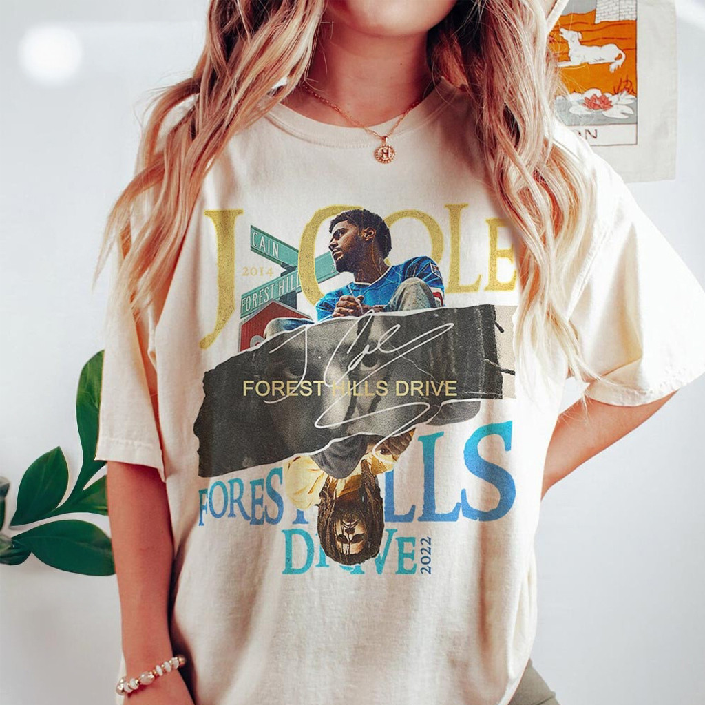 J Cole 2014 Forest Hills Drive Shirt J Cole Merch Gift Ideas For Rap Lovers