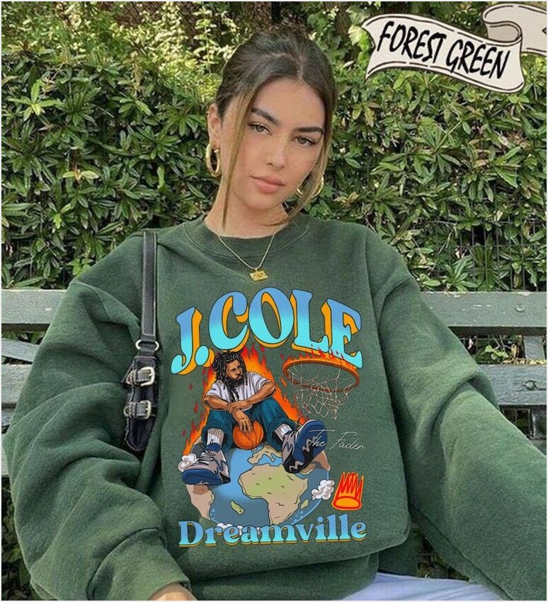 J Cole Dreamville Vintage Sweatshirt, J Cole T-Shirt Gifts For Him Merch Apparel J Cole Dreamville Vintage Sweatshirt, J Cole T-Shirt Gifts For Him Merch Apparel