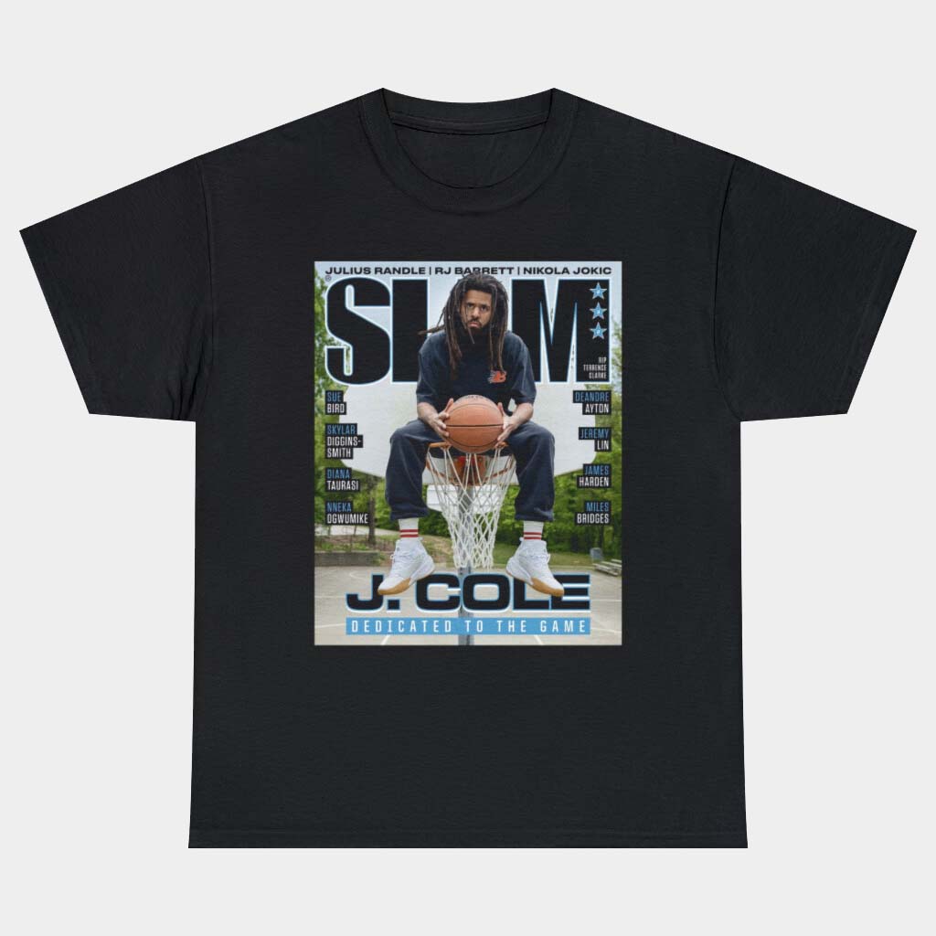 J Cole Merch J Cole Rapper Slam Cover T-Shirt Fan Apparel Gifts For Brother