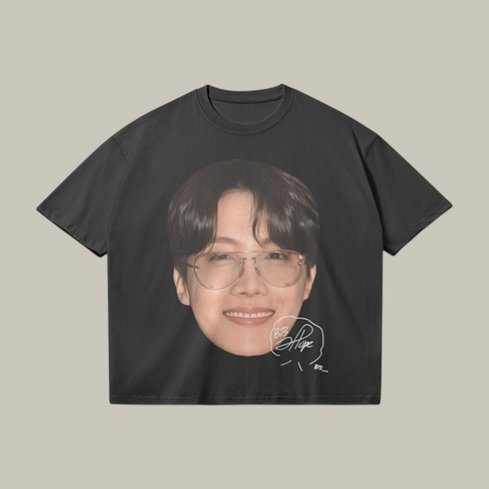 J Hope Big Head Graphic T-Shirt BTS 2026 Comeback Merch Best Present For J Hope Lovers