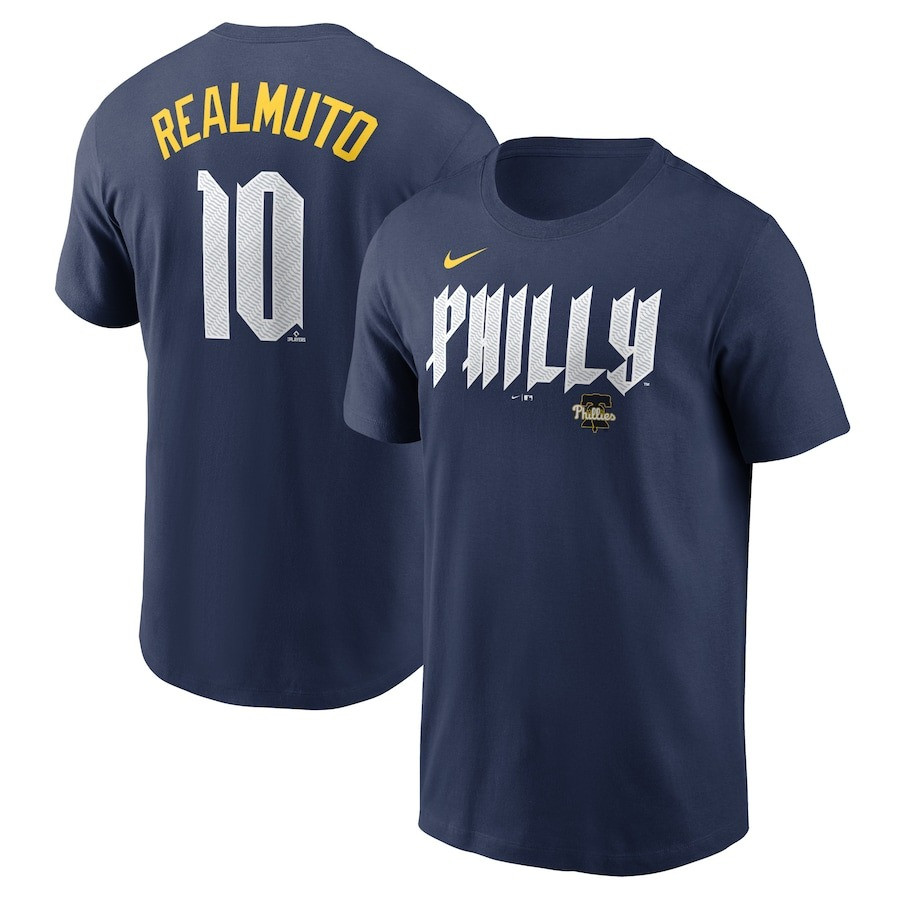 J.T. Realmuto Philadelphia Phillies City Connect T-Shirt Name & Number Merch For Fans