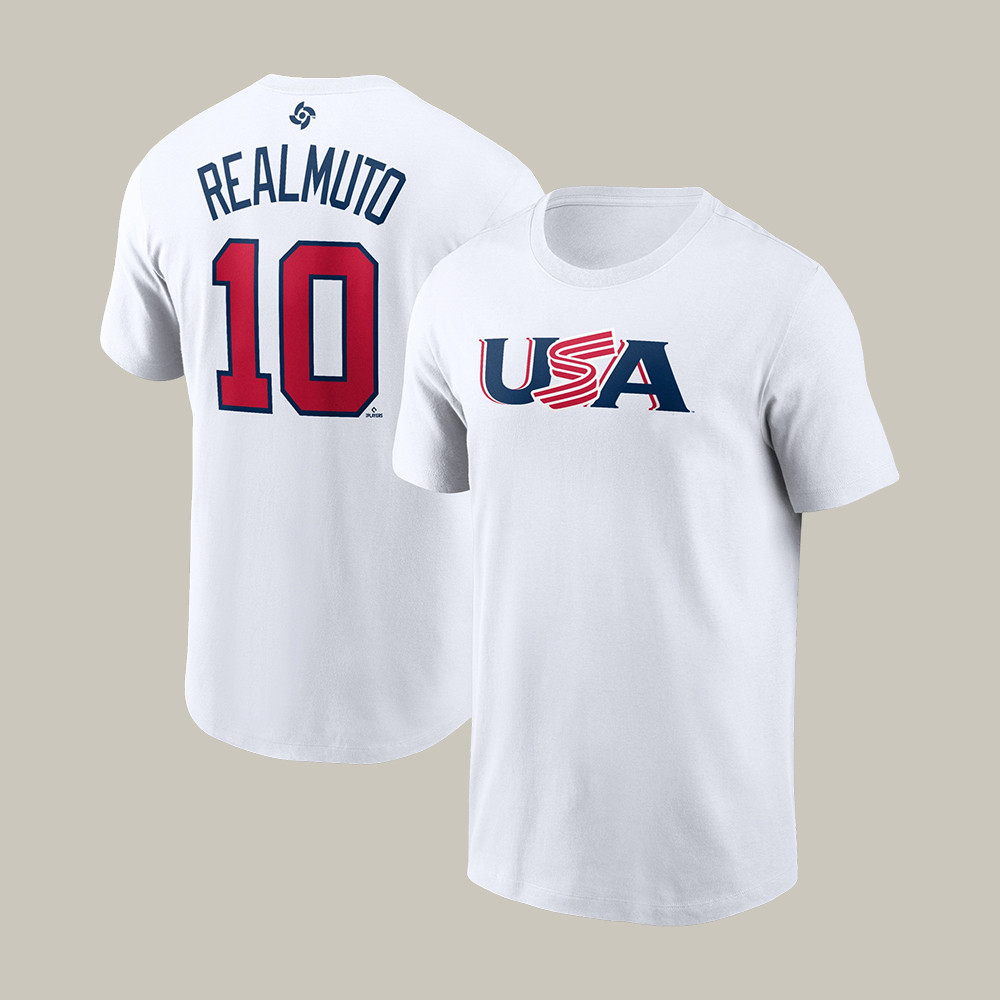 J.T. Realmuto USA World Baseball Classic 10 T-Shirt Baseball Clothes Gift Idea For Fans