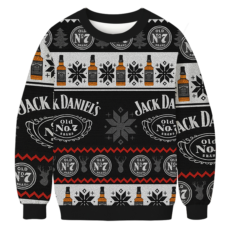 Jack Daniel Christmas Ugly Sweatshirt Funny Xmas Party Outfit Gift Ideas