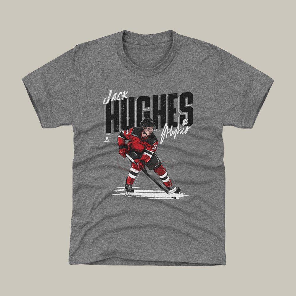 Jack Hughes Chisel T-Shirt USA Hockey Gold Shirt Hockey Fan Present