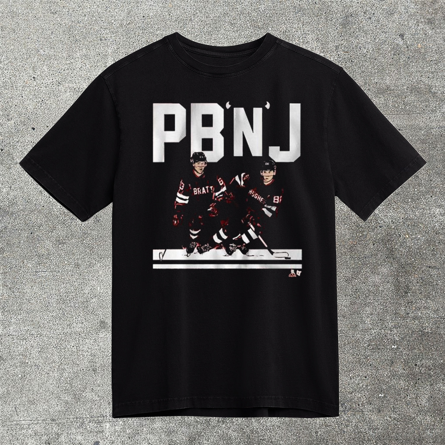 Jack Hughes Jesper Bratt PB And J New Jersey Devils Graphic T-Shirt Best Gift For NHL Fans