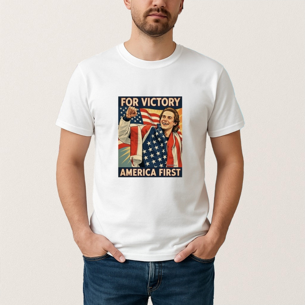 Jack Hughes Missing Teeth For Victory America First T-Shirt USA Hockey Gold Medal Shirt