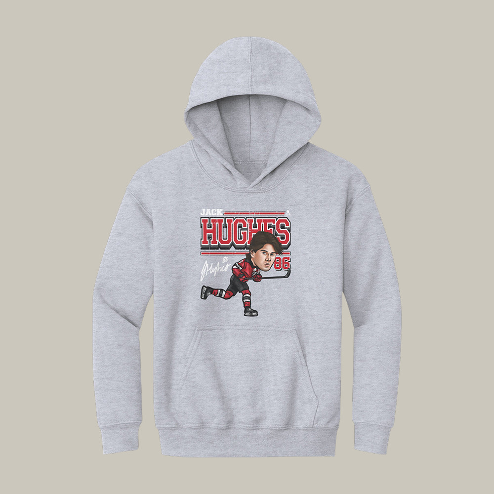 Jack Hughes New Jersey Cartoon Hoodie Hockey Team USA 2026 Hooded Sweatshirt