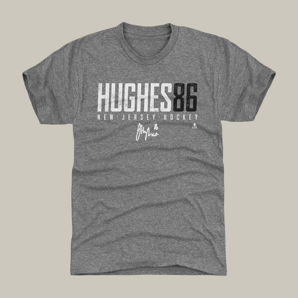 Jack Hughes New Jersey Elite T-Shirt Team USA Hockey Merch Olympics Present For Fans