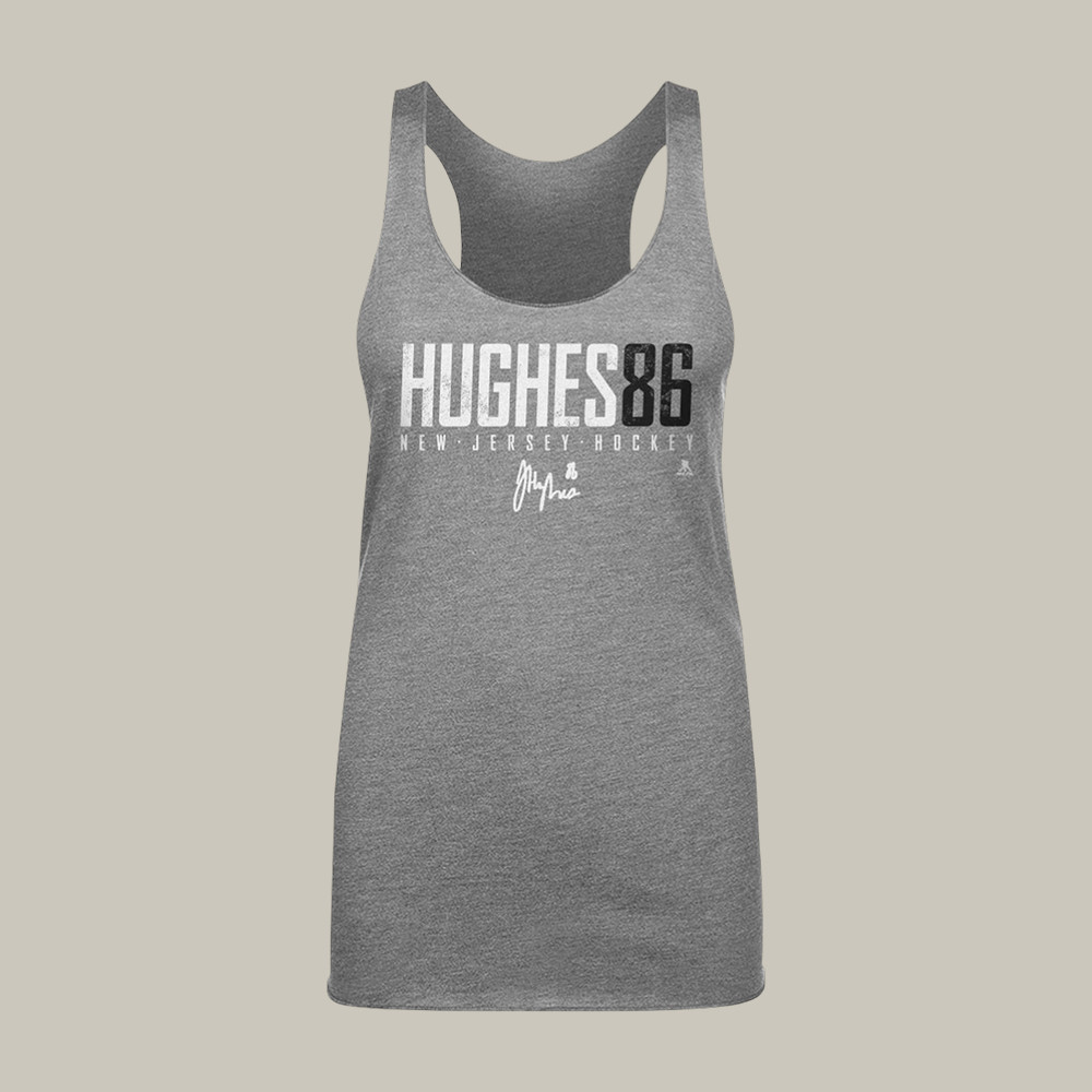 Jack Hughes New Jersey Elite Tank Top Hockey Fan Merch Jack Hughes Lover Present