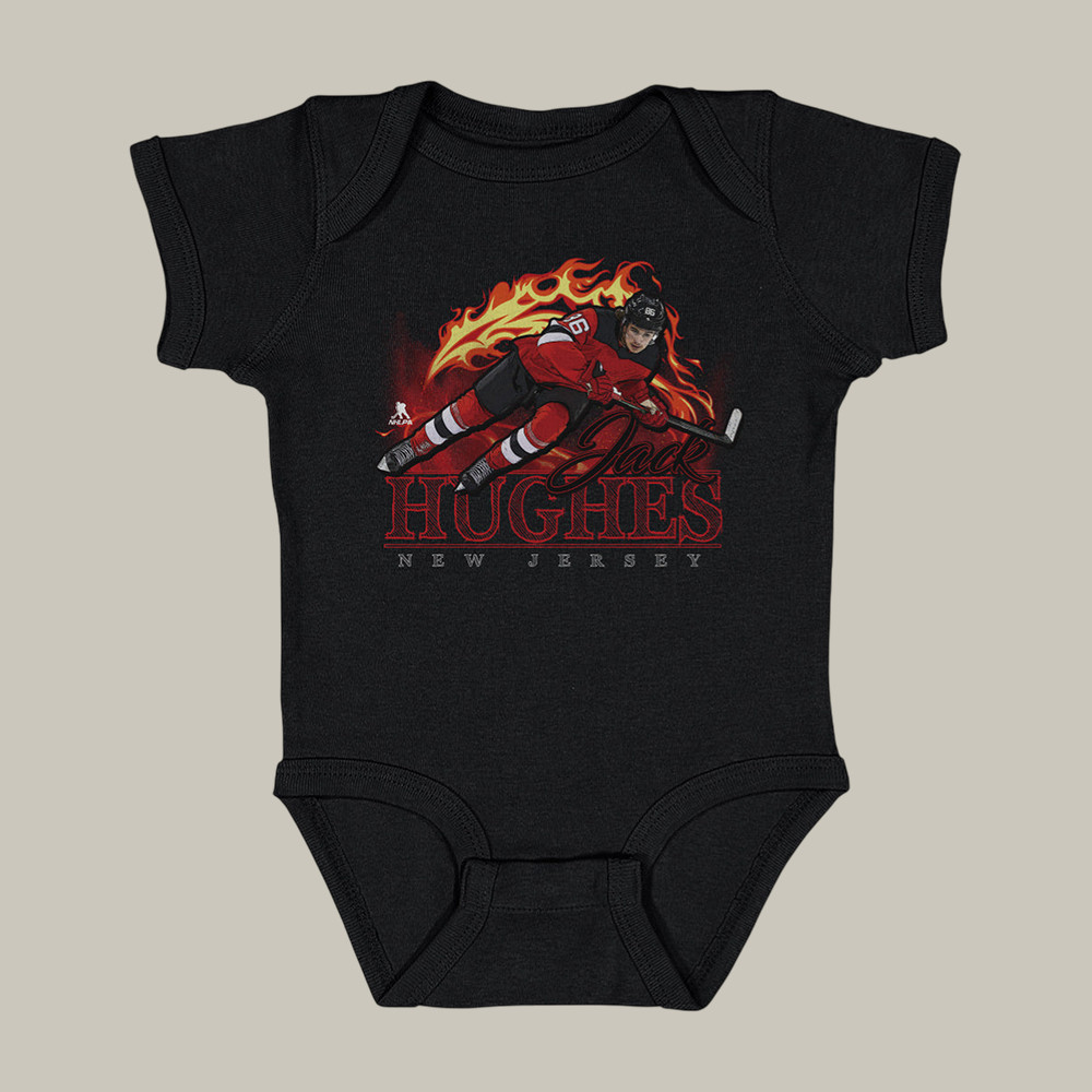 Jack Hughes New Jersey Flame Onesie USA Hockey Olympic Merch Present For Fan