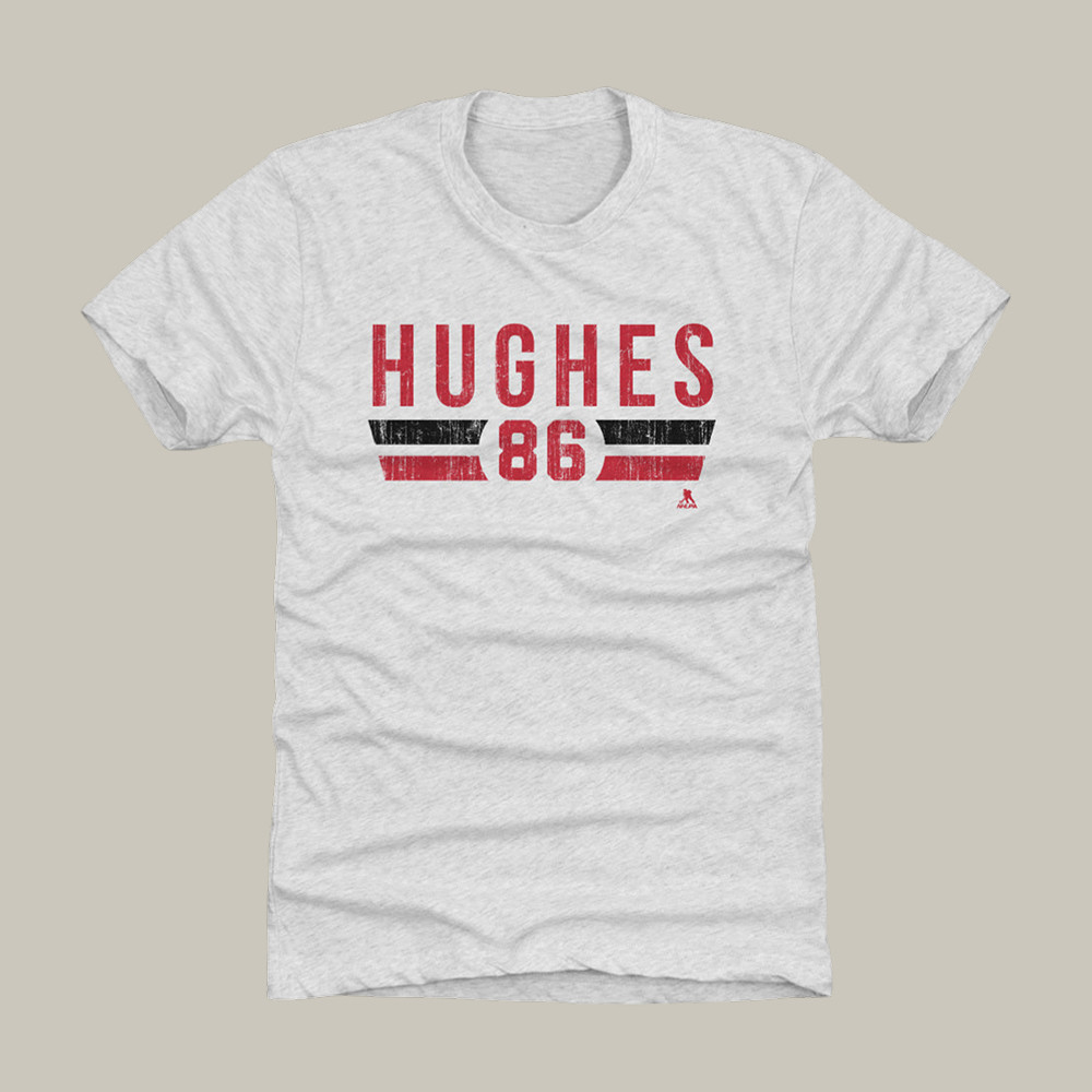 Jack Hughes New Jersey Font Hockey T-Shirt USA Hockey Team Shirt Celebration Gift Ideas