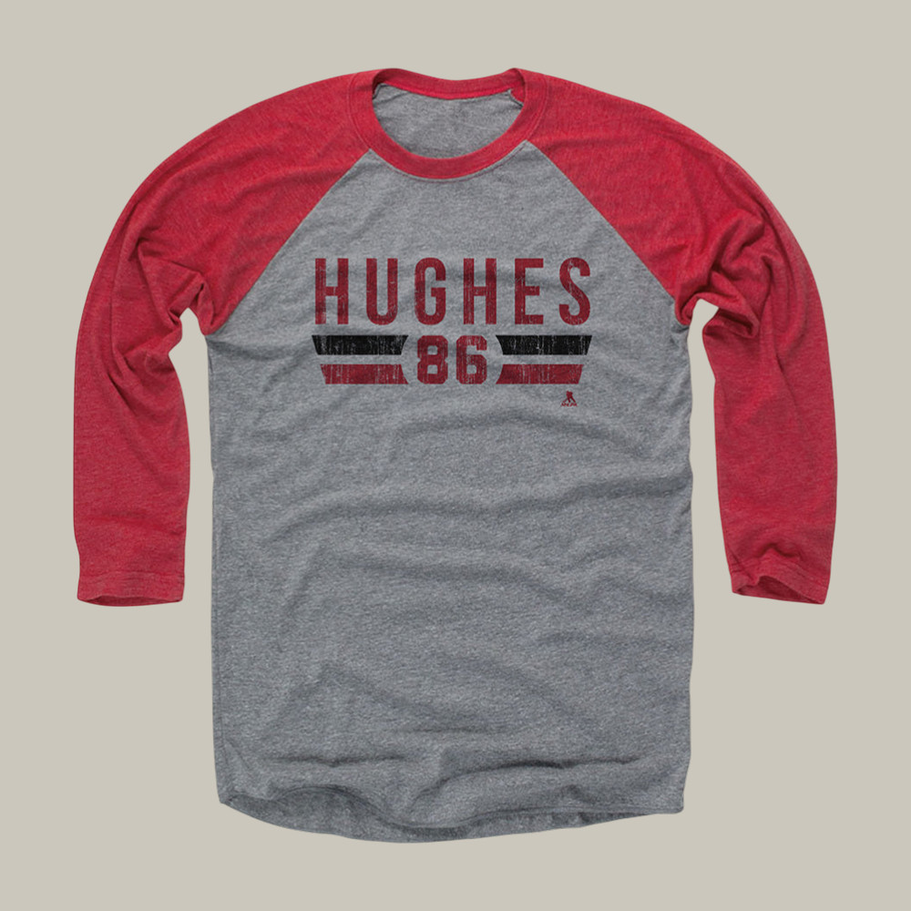 Jack Hughes New Jersey Font Long Sleeve Shirt Team USA 2026 Merch Hockey Lover Gear