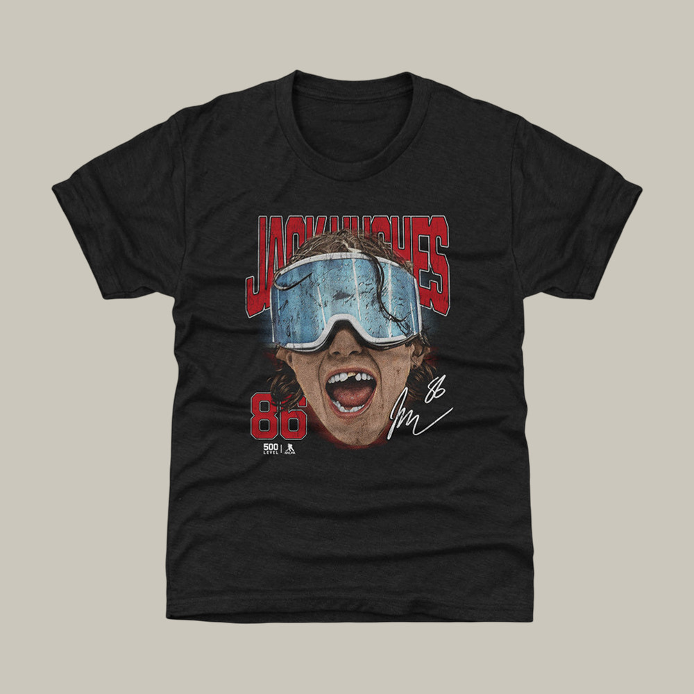 Jack Hughes New Jersey Goggles T-Shirt USA Hockey Gold Shirt Best Gift For Boyfriend