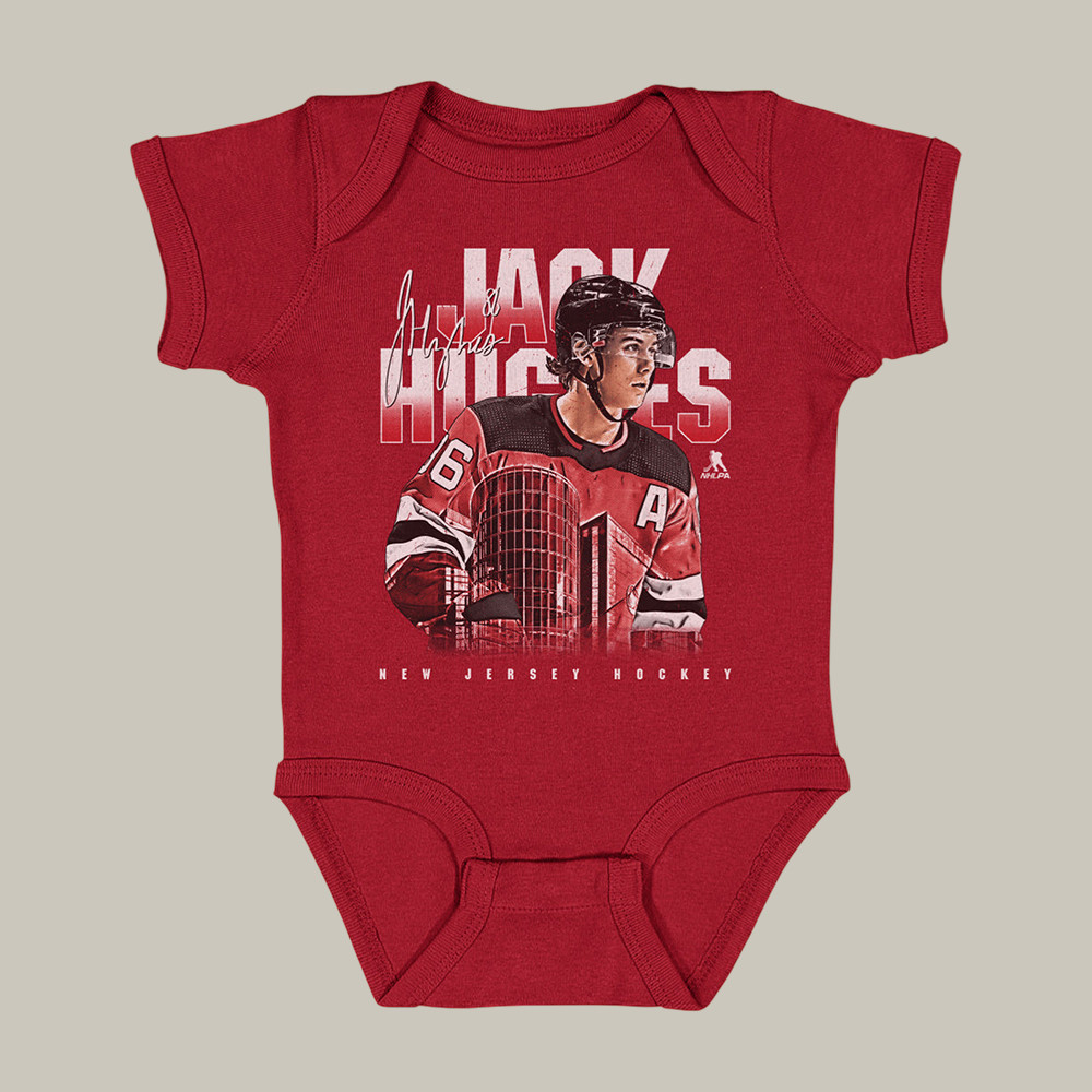 Jack Hughes New Jersey Landmark Hockey Onesie USA Hockey Gold Medal Shirt Fan Gift Idea