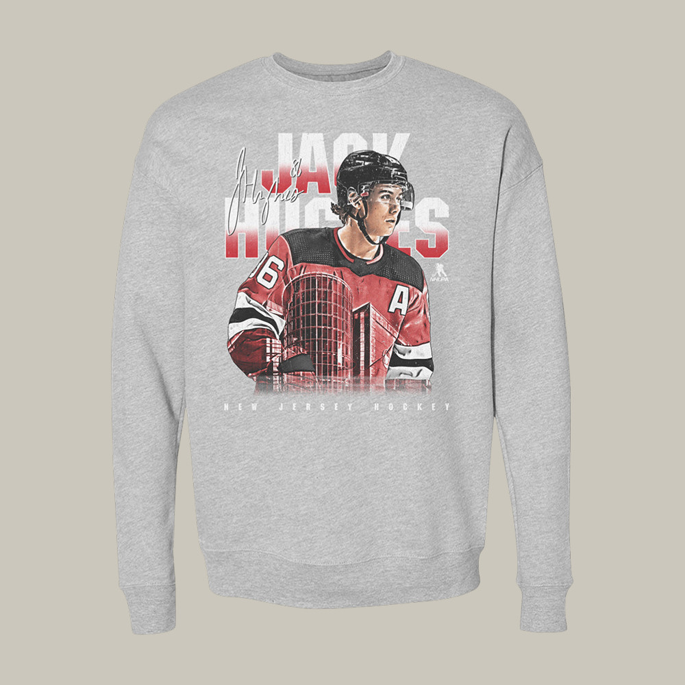 Jack Hughes New Jersey Landmark Sweatshirt USA Hockey Team Merch Gift For Jack Hughes Fan