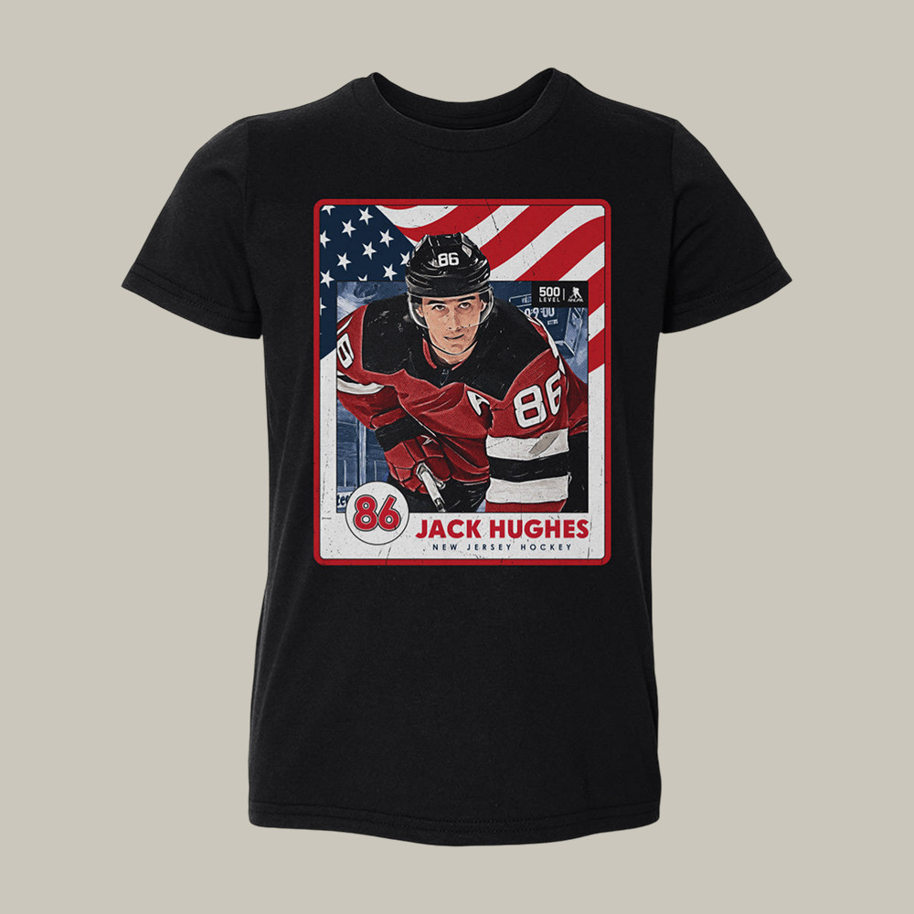Jack Hughes New Jersey USA T-Shirt USA Hockey Gold Merch Gift For Jack Hughes Fans