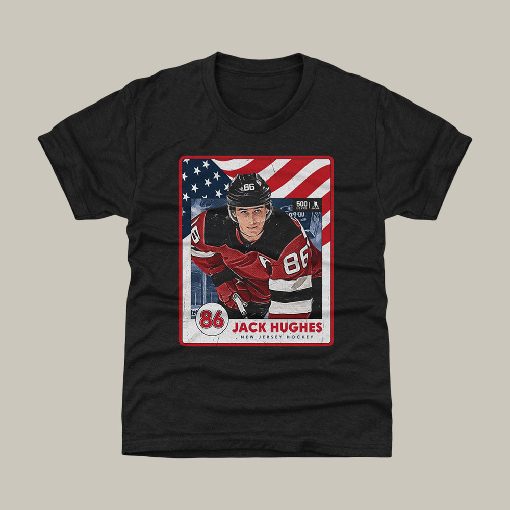 Jack Hughes New Jersey USA T-Shirt USA Hockey Gold Shirt Fan Gift For Him