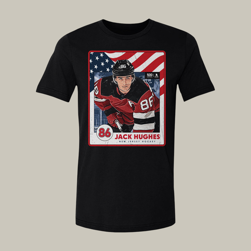 Jack Hughes New Jersey USA Team T-Shirt Team USA Hockey Shirt Jack Hughes Lover Gift
