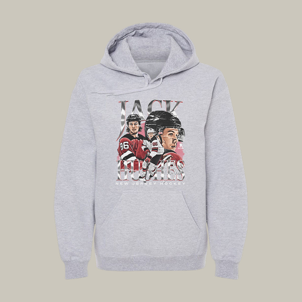 Jack Hughes New Jersey Vintage Hoodie USA Hockey Gold Medal Merch Gift Idea For Hockey Fan