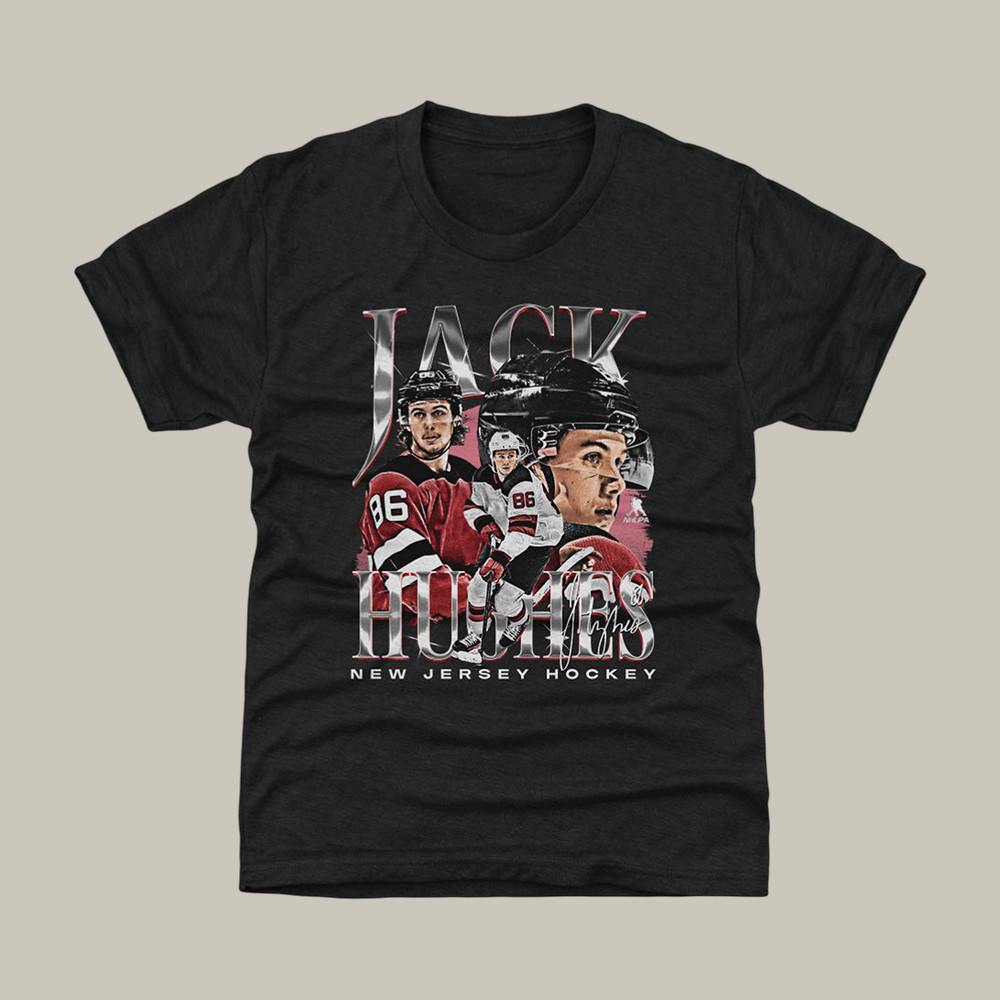Jack Hughes New Jersey Vintage T-Shirt Hockey Clothes Best Present For Hockey Lovers