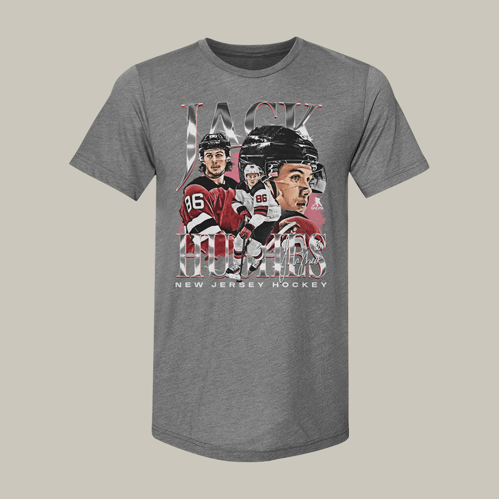 Jack Hughes New Jersey Vintage T-Shirt Team USA Hockey 2026 Clothes Best Fan Gift Idea