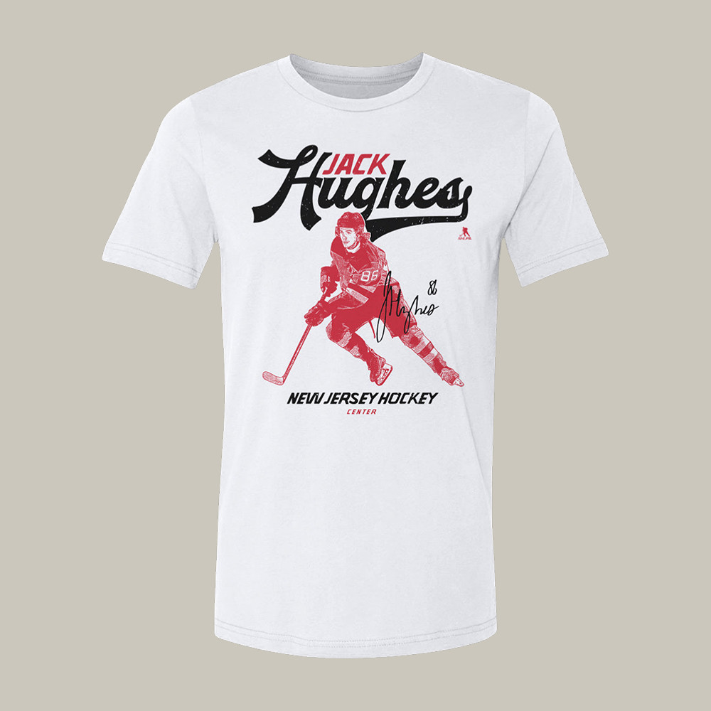 Jack Hughes New Jersey Vintage T-Shirt USA Hockey 2026 Merch Cool Fan Gift Idea