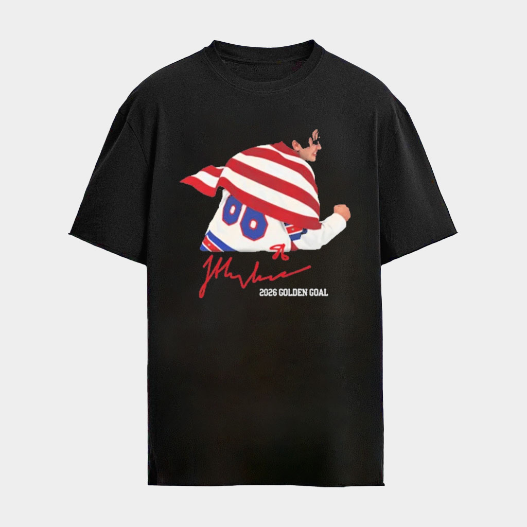 Jack Hughes Shirt USA Hockey Gold Medal Merch Jack Hughes Golden Goal 2026 Winter Olympics Merch