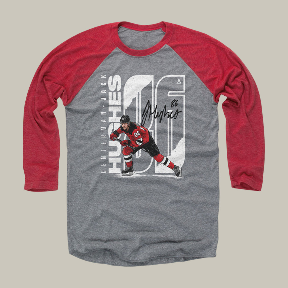 Jack Hughes Stretch Long Sleeve Shirt USA Hockey Team Apparel Best Gift For Husband