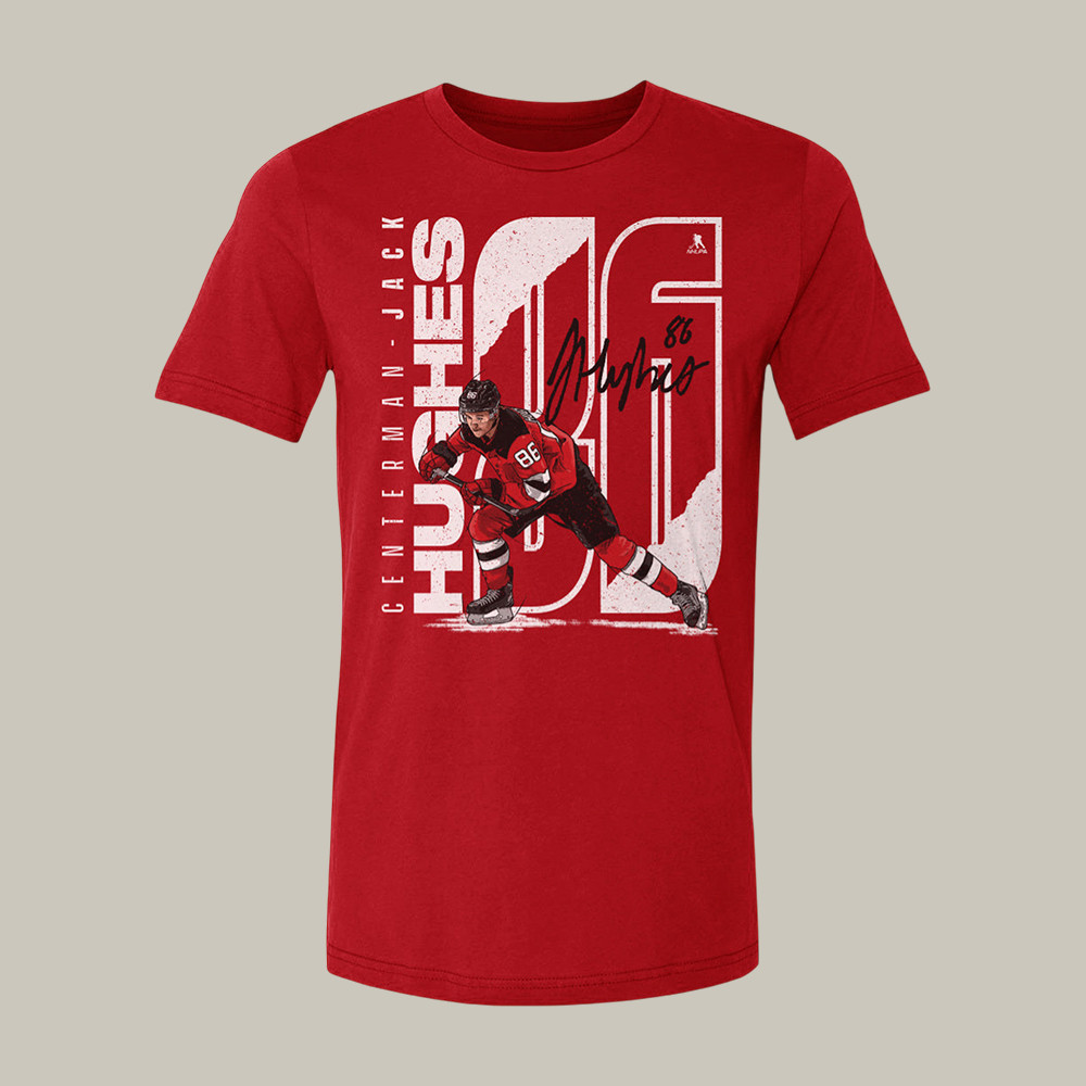 Jack Hughes Stretch T-Shirt Team USA Hockey Shirt Jack Hughes Fan Gift