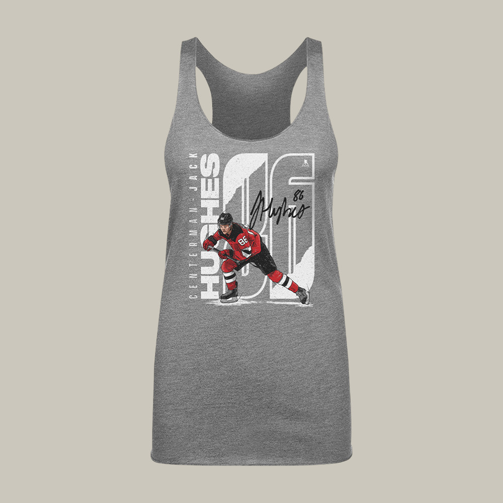 Jack Hughes Team USA Hockey 2026 Tank Top USA Hockey Champions Merch Fan Gift