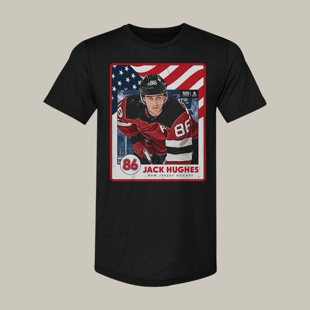 Jack Hughes Team USA Hockey Winter Olympic 2026 T-Shirt New Jersey Devils Shirt Hockey Fan Gift