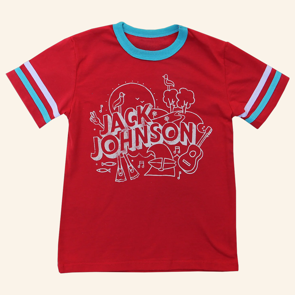 Jack Johnson Merch Jack Johnson Shirt Red Football T-Shirt Xmas Gifts For Him
