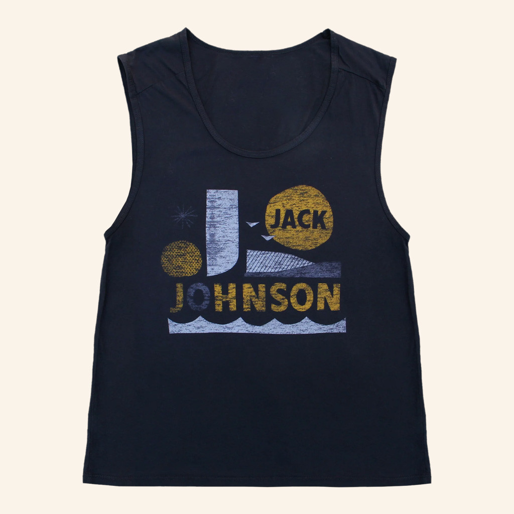 Jack Johnson Merch Jack Johnson Vintage Muscle Tank Gifts For Music Enthusiasts