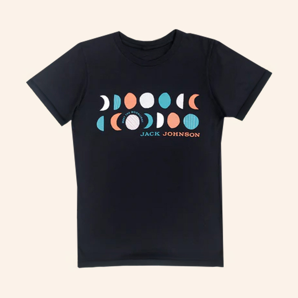 Jack Johnson Merch Moon Phases T-Shirt Christmas Gift Ideas For Sister