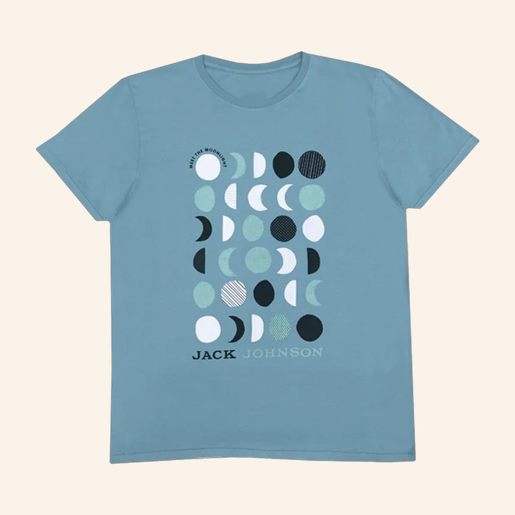 Jack Johnson Merch Moon Phases T-Shirt Jack Johnson Shirt Christmas Gift Ideas For Friends