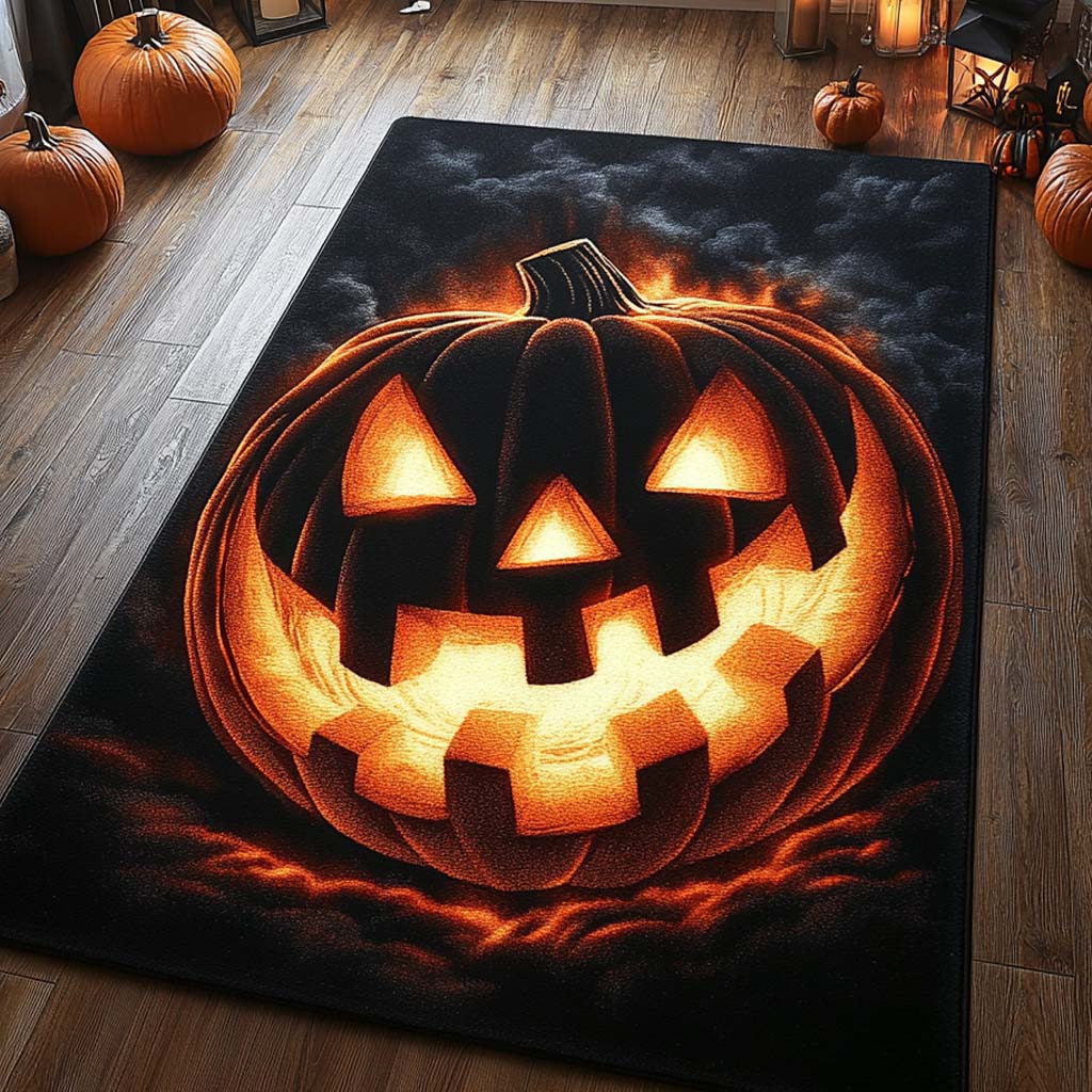 Jack O' Abyss Area Rug Christmas Decor Halloween Gift Ideas For Adults