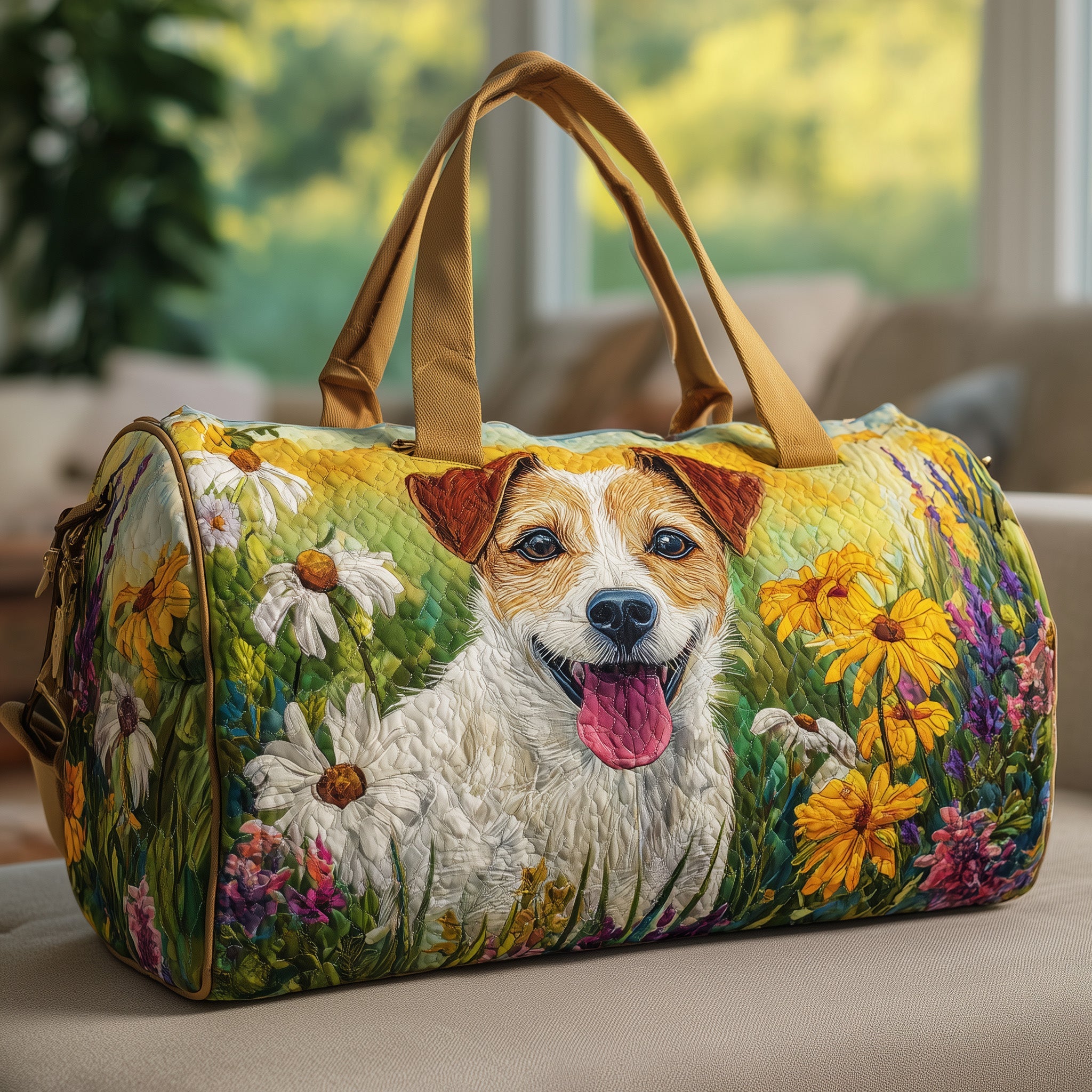 Jack Russell Quilted Duffle Bag Winter Season Must Have