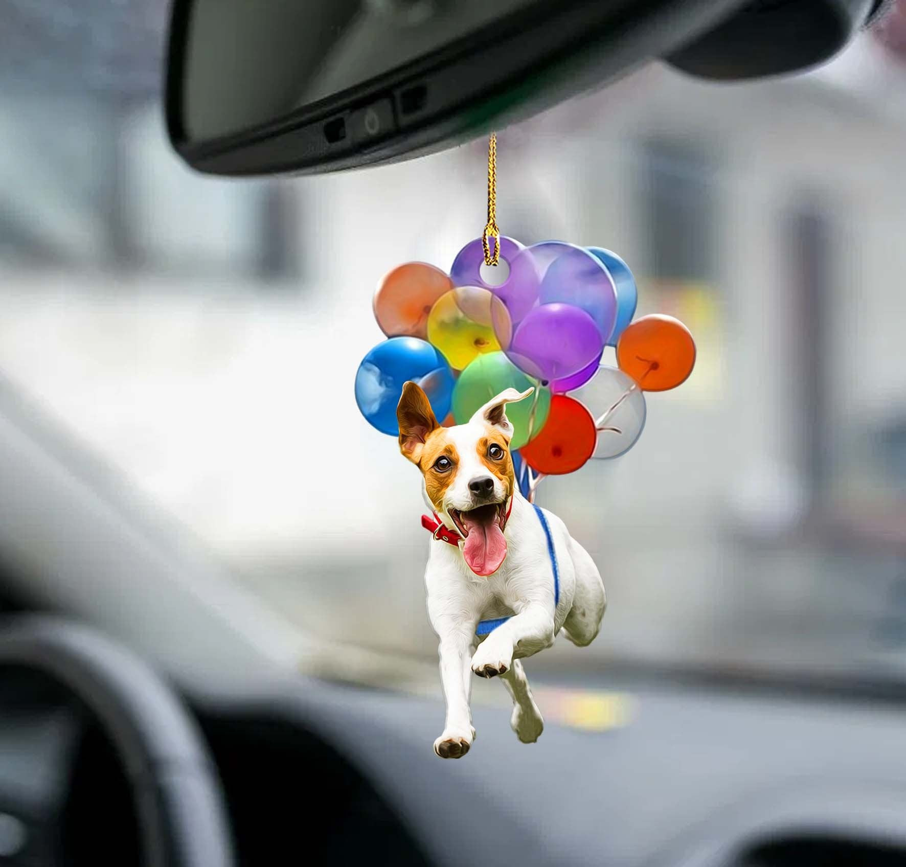 Jack Russell Terrier Fly With Bubbles Dog Hanging Ornament Dog Ornament Lasfour