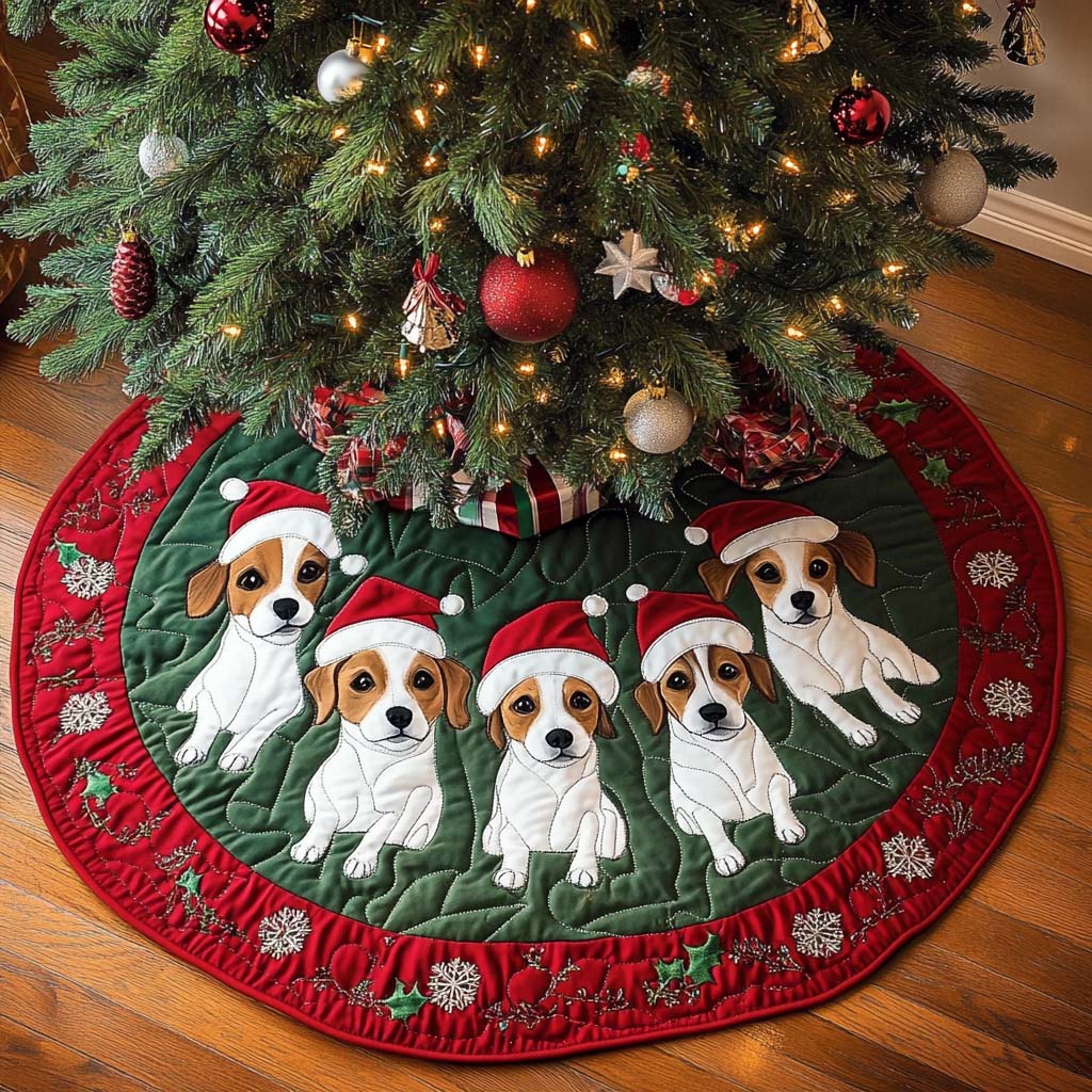 Jack Spirit Christmas Quilted Tree Skirt Christmas Tree Decor Warm And Cozy Holiday Decor