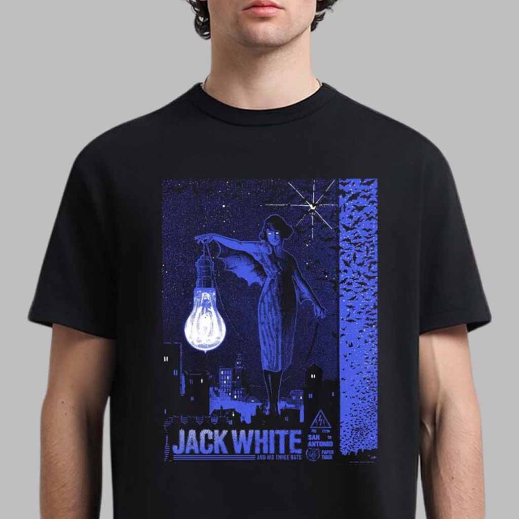 Jack White Merch Concert Poster For San Antonio Texas 2024 T-Shirt Gifts For Fans Jack White Merch Concert Poster For San Antonio Texas 2024 T-Shirt Gifts For Fans