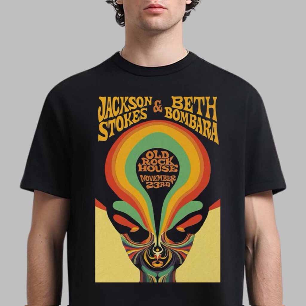 Jackson Stokes And Beth Bombara The Alien Old Rock House 2024 T-Shirt Fans Gifts Jackson Stokes And Beth Bombara The Alien Old Rock House 2024 T-Shirt Fans Gifts