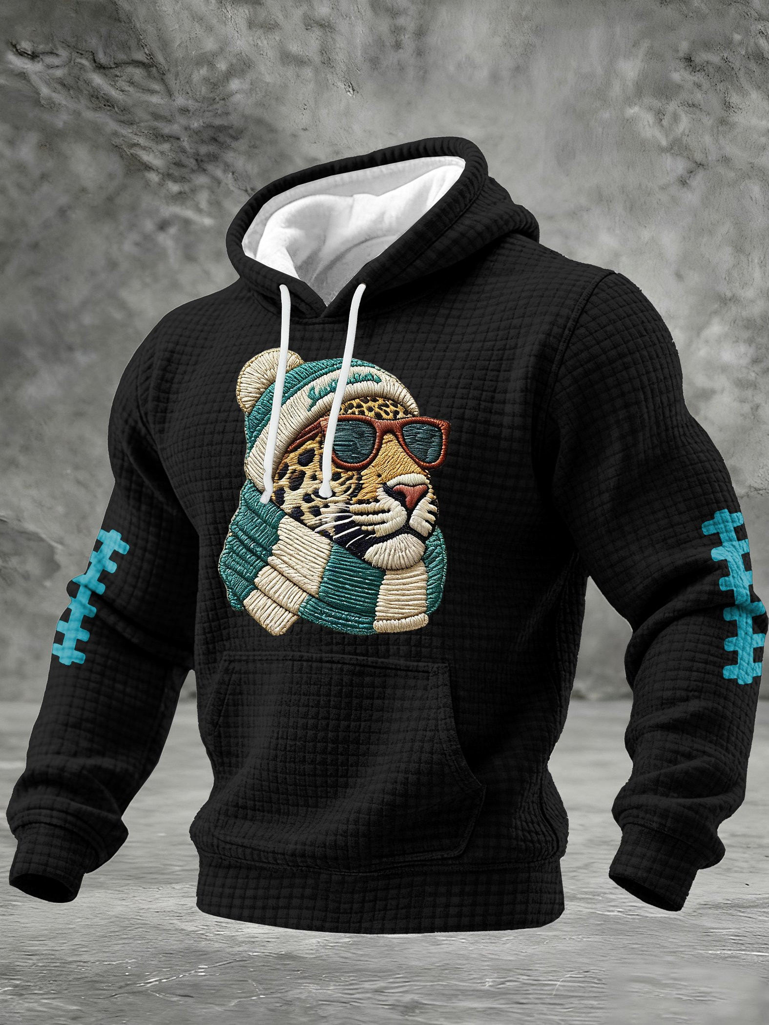 Jacksonville Football Cheetah Waffle Hoodie Jaguars Merch Game Day Hoodie JJ Victory Merch Jacksonville Football Cheetah Waffle Hoodie Jaguars Merch Game Day Hoodie JJ Victory Merch