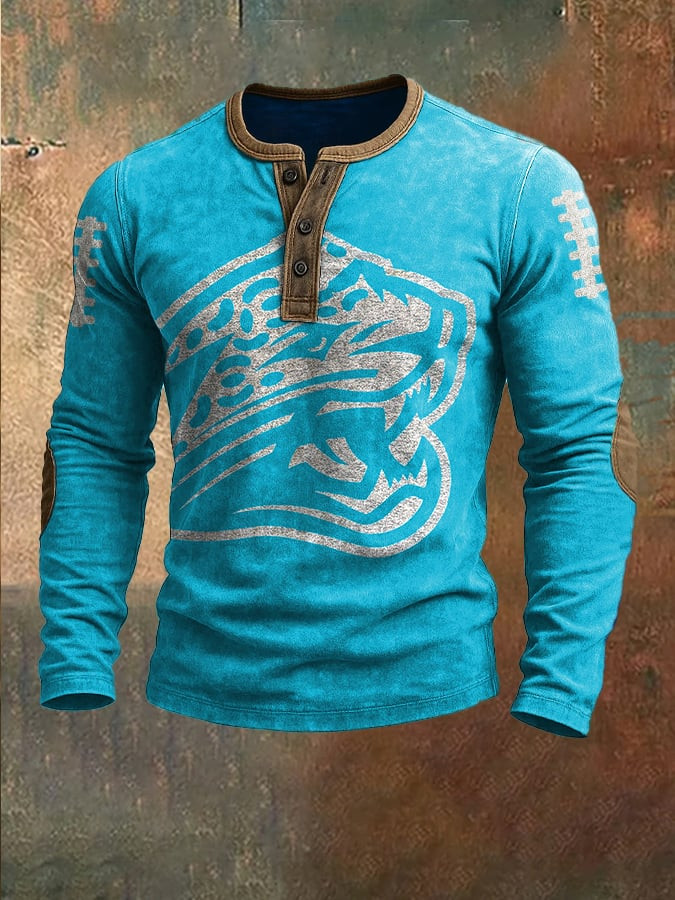 Jacksonville Jaguars Merch Game Day Button Long Sleeve Shirt Football Apparel Footballer Gifts